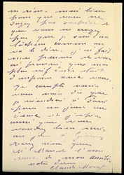 Brief von Claude Monet an Berthe Morisot, 1888